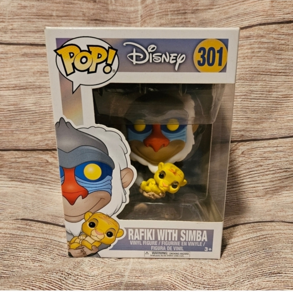 Disney The lion king rafiki with Simba funko pop 301